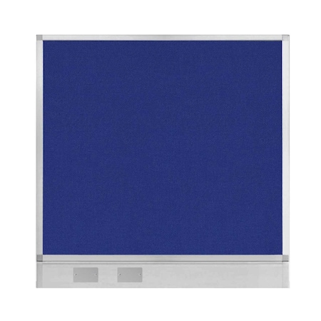 Versare Hush Panel Configurable Cubicle Partition 4' x 4' Royal Blue Fabric w/ Cable Channel 1855405